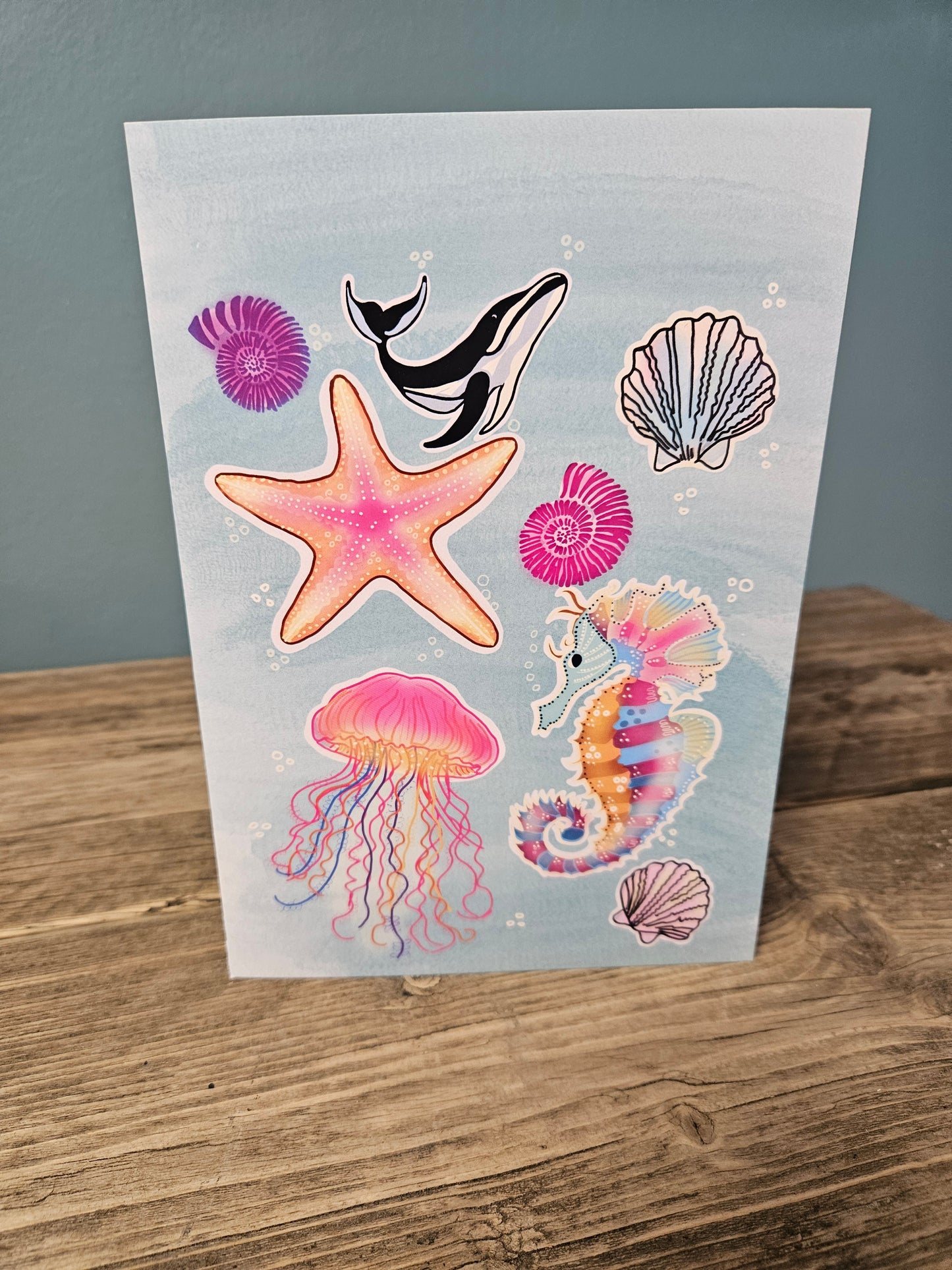 Across the ocean Card