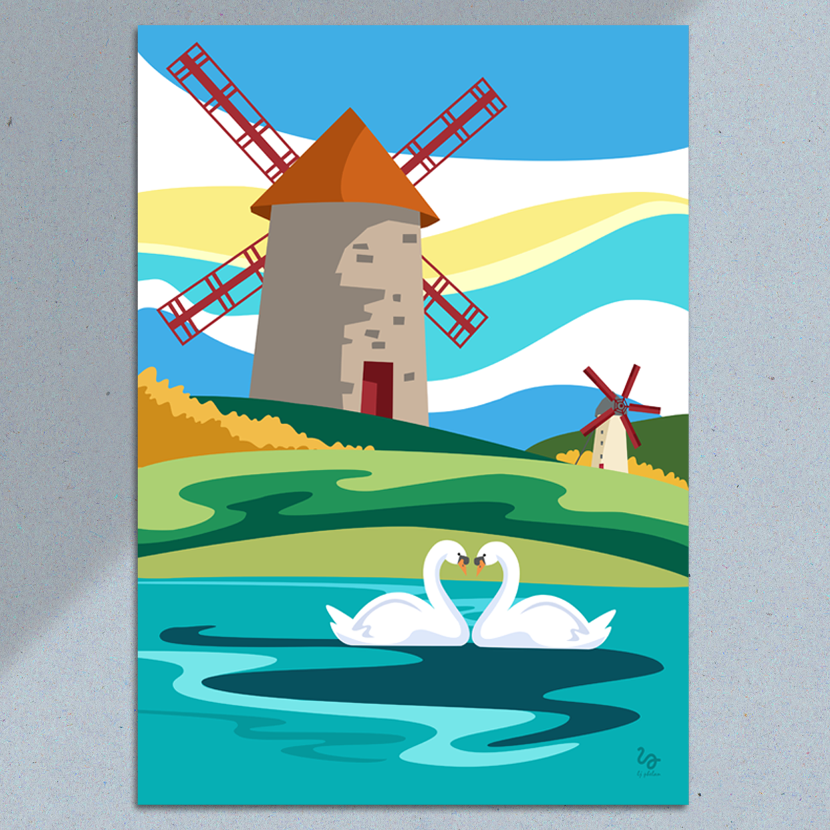 Windmills and the Swans