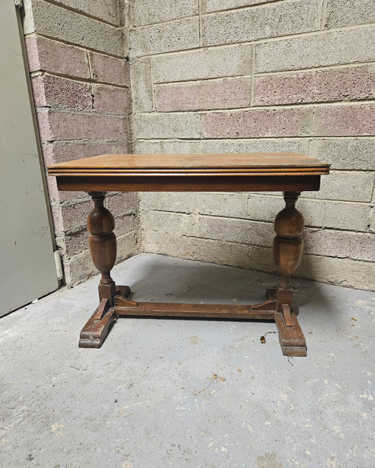Oak draw leaf refectory table