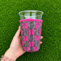 Pink Bows Camo Drink Koozie