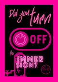 Did you turn off the immersion?