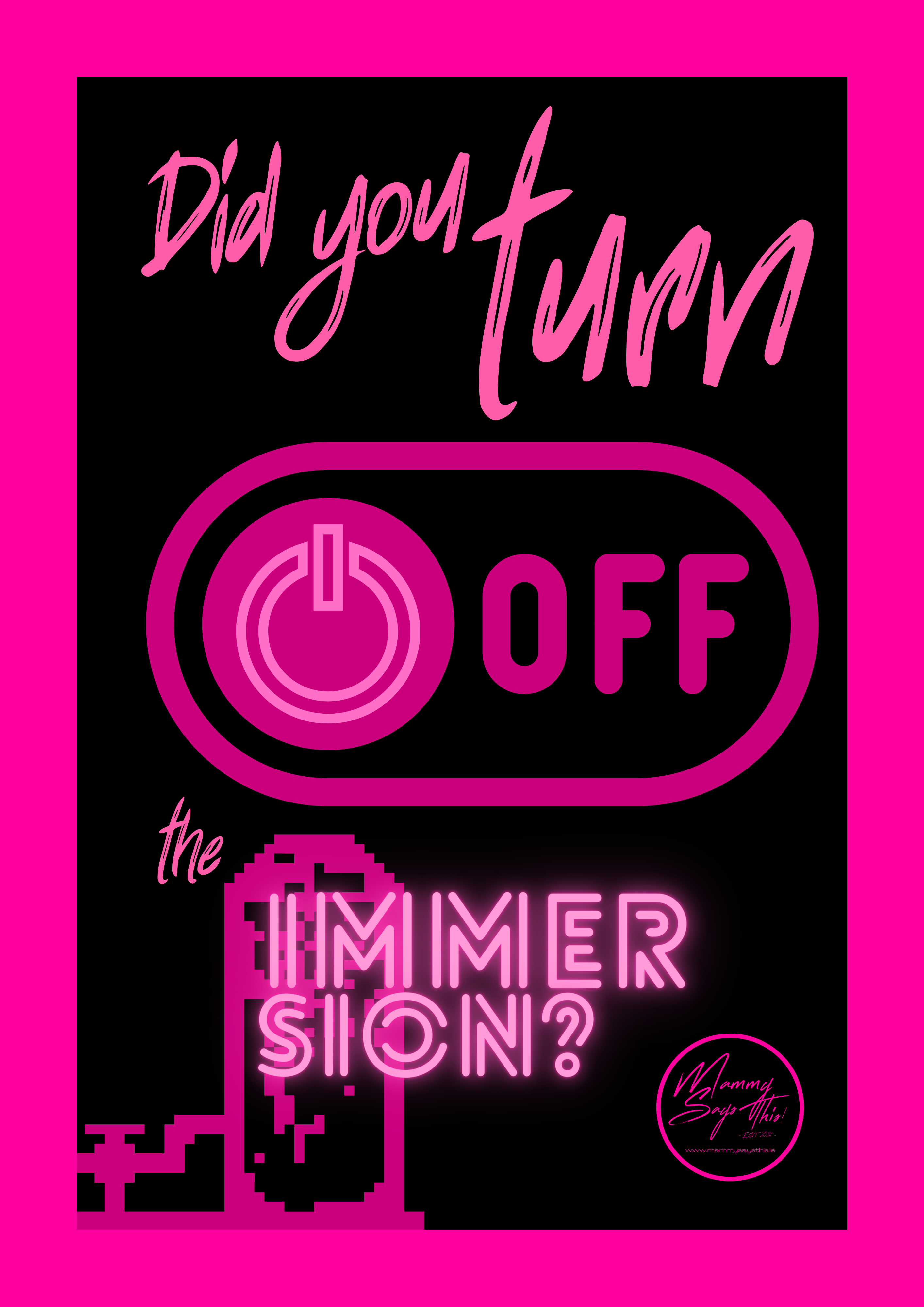 Did you turn off the immersion?
