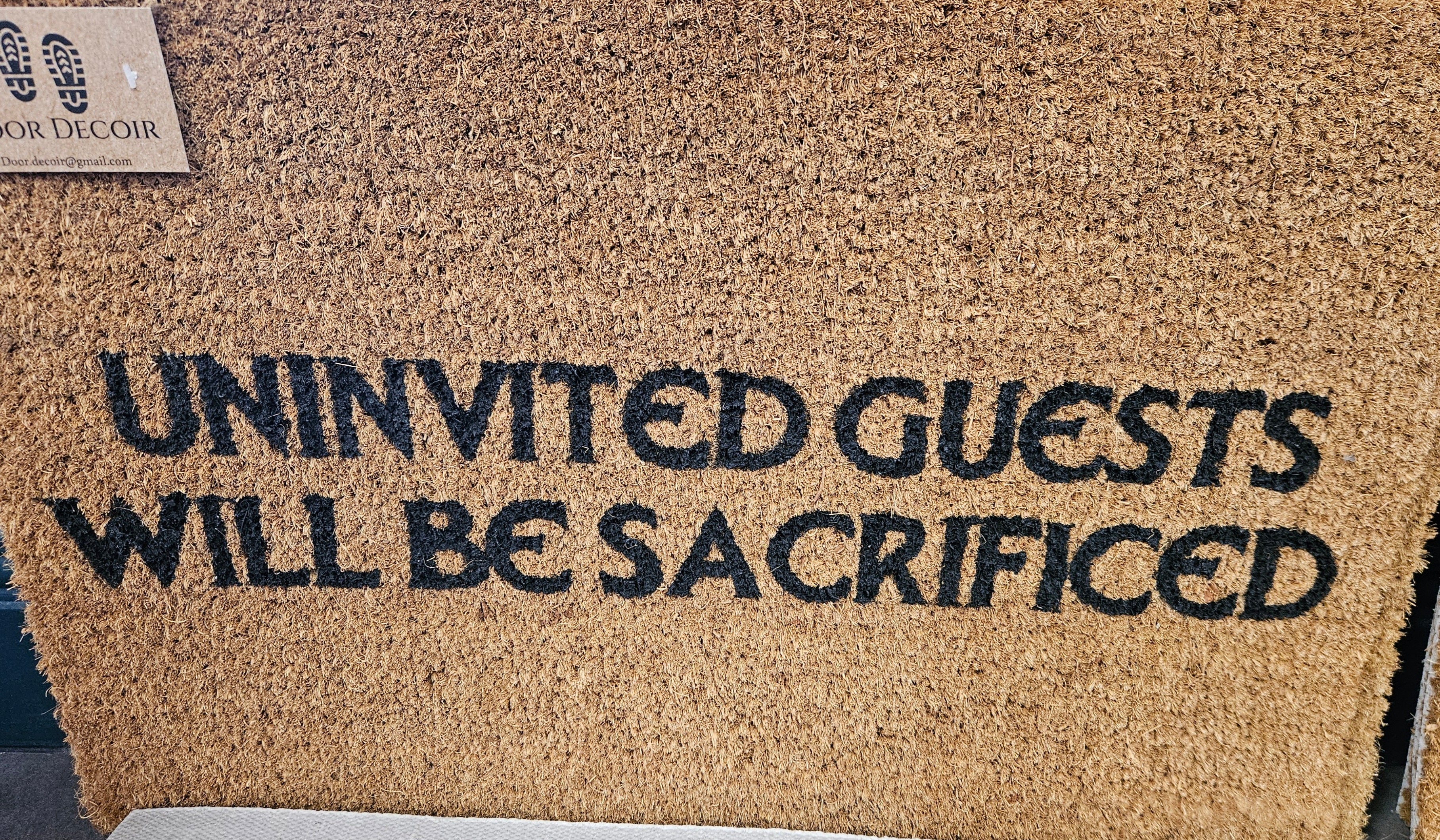 Uninvited Guests will be sacrificed