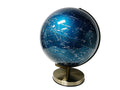 12" Blue star illuminated Globe with metal base
