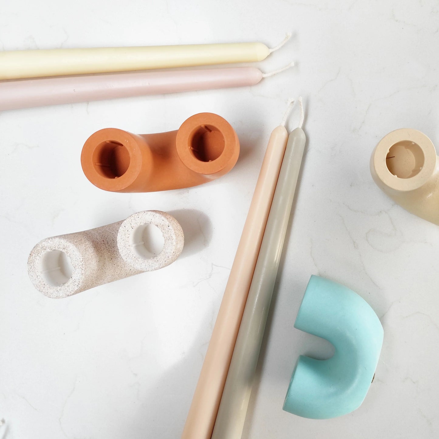 Beeswax + Coconut Taper Candles (Copy)