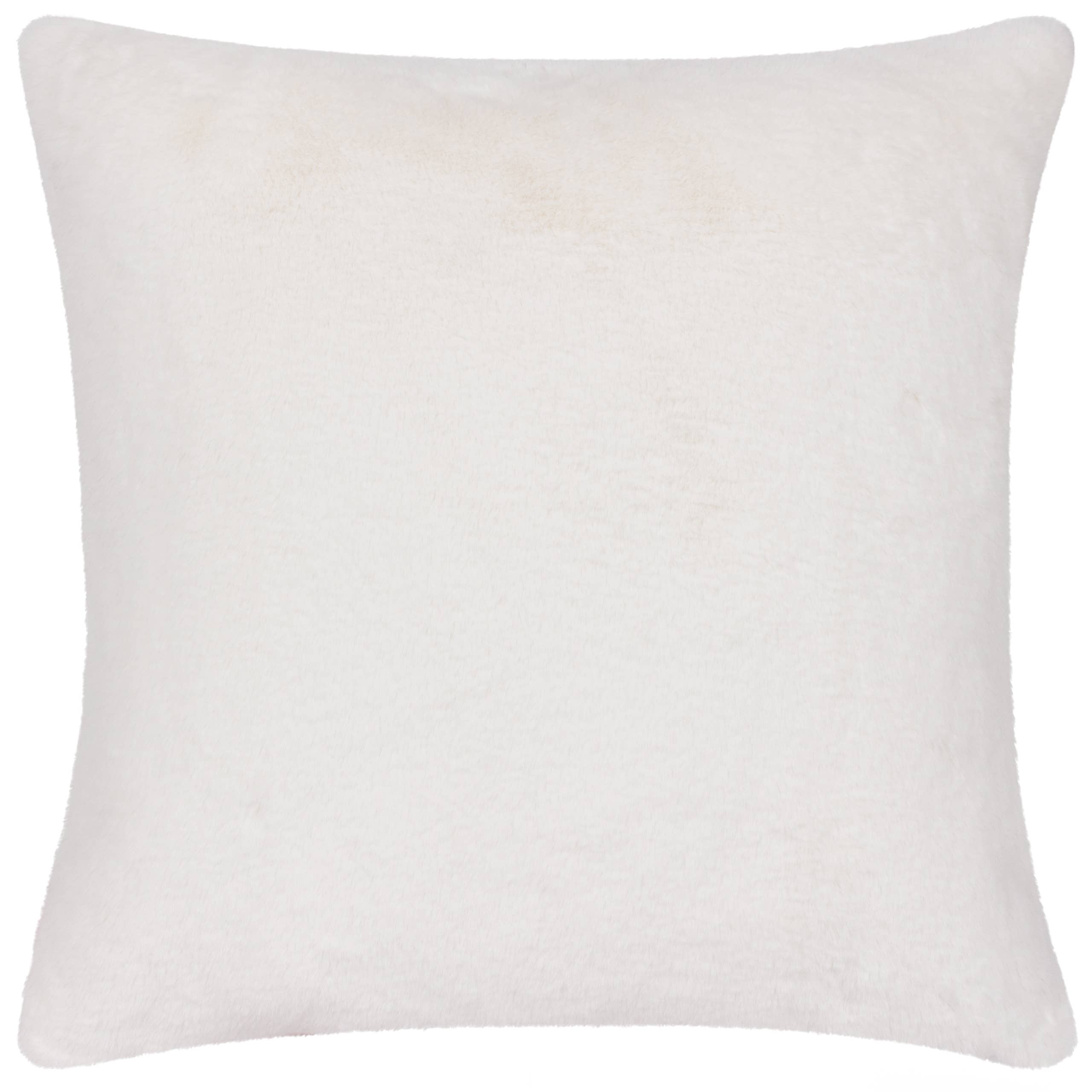 Cozee Check Faux Fur Cushion Lilac